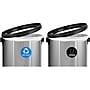 Alpine Dual-Stream Trash/Recycling Station, 34-Gallon, Stainless Steel (ALP470-65L-1-R-T)~#|#~4FFEA02E-D3CF-4981-9112CBA29FDA347B_sc7