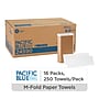 Pacific Blue Basic Recycled Multifold Paper Towel, 1-ply, 250 Sheets/Pack, 16 Packs/Carton (24590)~#|#~4FFF3658-6AFE-45C3-B4385C551E8EA1A9_sc7