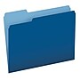 Pendaflex Two-Tone File Folders, 1/3-Cut Tab, Letter Size, Navy Blue, 100/Box (152 1/3 NAV)~#|#~5000FF1E-C8D4-4E68-A45922E6DC408E49_sc7