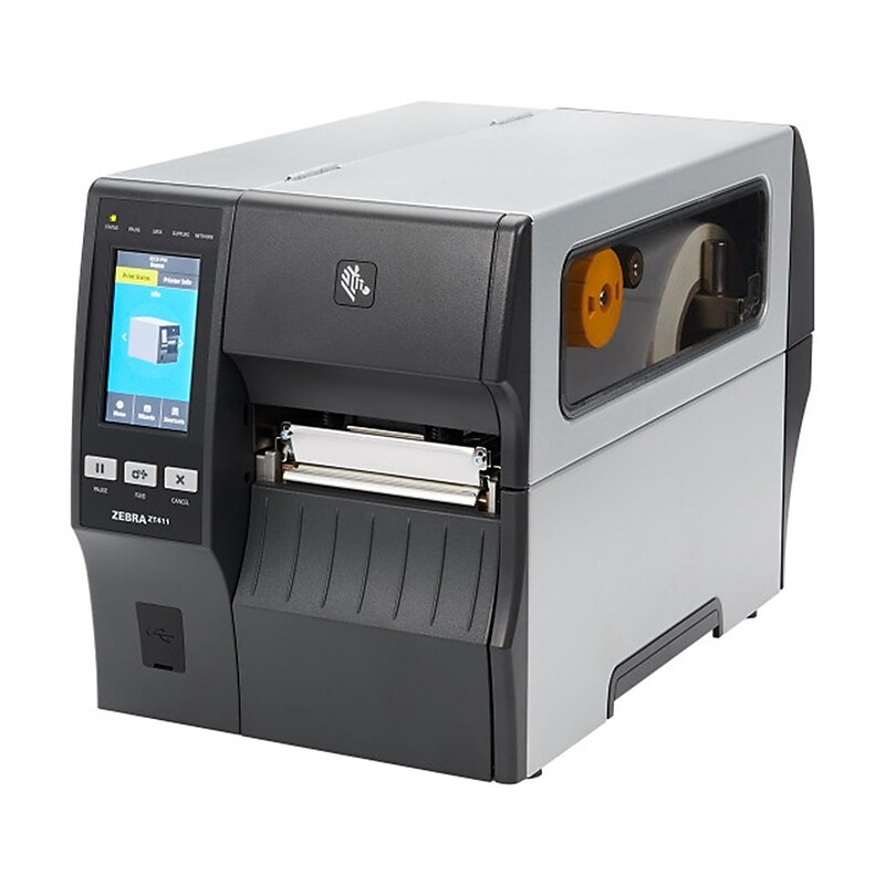 Zebra ZT411 Thermal Transfer Barcode Label Printer, USB, Multicolored image 1