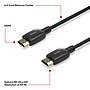Staples TECH 6 ft. HDMI to HDMI Audio/Video Cable, Male to Male, Black (ST62477)~#|#~50075C6E-EF5A-4C46-B04913C497153932_sc7