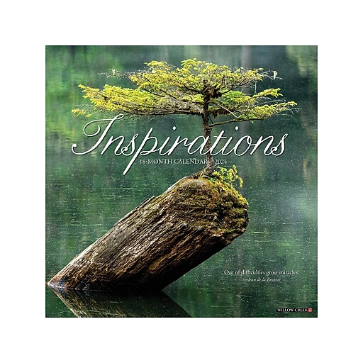2024 Willow Creek Inspirations 12" x 12" Monthly Wall Calendar (34057
