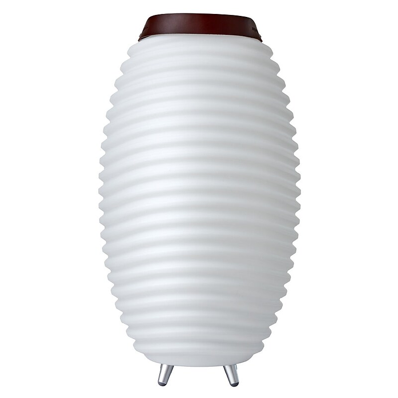 Kooduu Synergy 65 28.25" LED Speaker Lamp with USB Port, White (1208-02) image 1