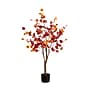 Nearly Natural 4' Pre-Lit Autumn Eucalyptus Artificial Fall Tree with 160 Warm White LED Lights (T4898)~#|#~50136119-5B0B-402C-B9B79767C522518F_sc7