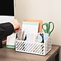 Mind Reader 5-Compartment Metal Desk Organizer, White (MOSORG-WHT)~#|#~5015A2D8-BB09-4CED-8CD95993DDA49E31_sc7