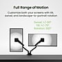 Kanto DM2 Dual Monitor Desktop Mount for 17” - 35” Displays, Up to 22 lbs., Black~#|#~50162DAA-ECFF-4986-81BF3C68692CDCD2_sc7