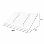 Azar Displays Book Stand Holder, 18" x 12" x 5" Desktop/Countertop, Vertical/Horizontal, Clear Acrylic (515566)~#|#~50192FD1-D284-4374-AF83D969A0812553_sc7