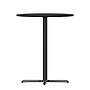 Flash Furniture 30'' Round Laminate Table Top with 22'' x 22'' Bar-Height Table Base, Black (XURD30BKT2222B)~#|#~501CD75E-8A66-49DD-B8796D34945F8678_sc7