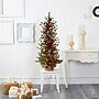 Nearly Natural 4-ft Berry and Pine Artificial Christmas Tree in Burlap Wrapped Base (T1427)~#|#~50256DE5-E17B-49D2-B8253A5970397D45_sc7
