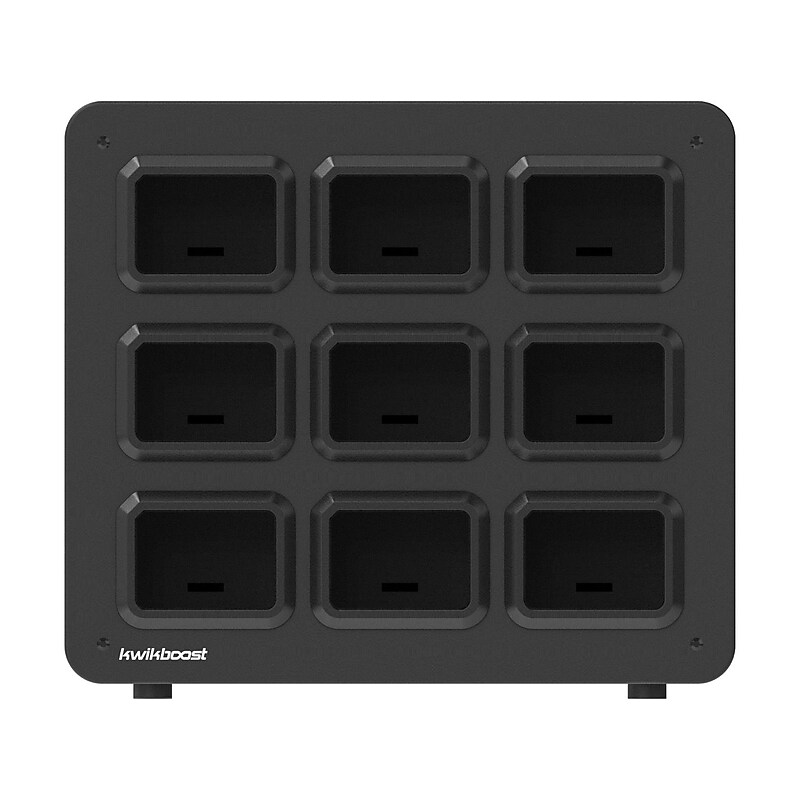 Luxor KwikBoost EdgePower 9-Bay Base Desktop Charging Station, Black (KBEP-BASE9) image 1