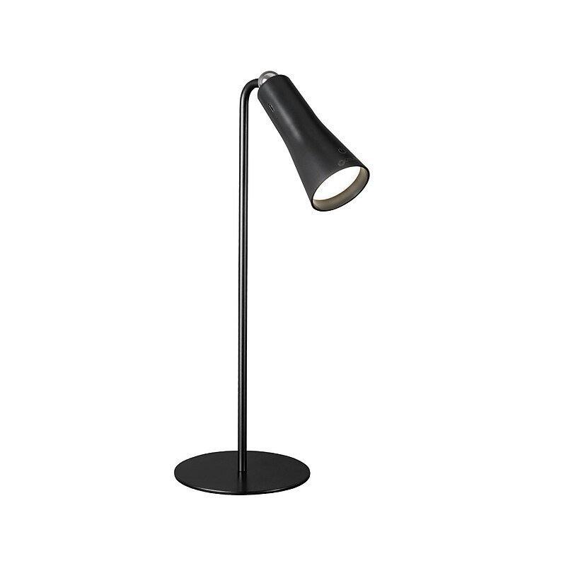 OttLite Wellness Switch Rechargeable LED Desk Lamp, 14.6", Black (CSR07G5W-SHPR) image 1