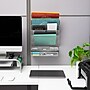 Mind Reader 7-Compartment Metal Desk Shelf, Silver (MAGROUND-SIL)~#|#~502B41D8-0B7A-4B6E-B029A75AD6E33E8B_sc7