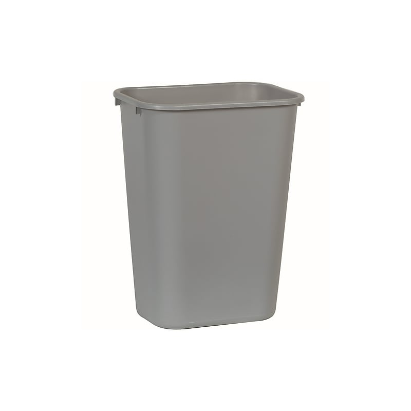 Rubbermaid Indoor Trash Can w/ No Lid, Gray Plastic, 10.25 Gal. (FG295700GRAY) image 1