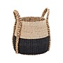 Household Essentials Terra Cattail/Paper Storage Basket, Light Beige/Black (ML-6617)~#|#~502D375A-7478-464A-AF49960A5562E8E8_sc7