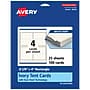 Avery Integrated Cards, 2-1/6" x 4", Matte Ivory, 100/Pack (95330)~#|#~502DC97B-4E69-4102-8B35DF3323E1068C_sc7