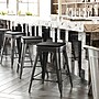 Flash Furniture Cierra Industrial Metal Counter Height Stools without Back, Black, 4-Pieces/Pack (4ET32024BKRPL2B)~#|#~502E770C-D143-4436-850E3D774AB82973_sc7