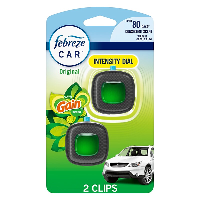 Febreze CAR Air Freshener Cartridge, Gain Original Scent, 0.06 Fl. Oz. (3077201109) image 1