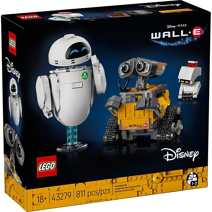 LEGO Disney and Pixar WALL-E and EVE, 811 Pieces (43279) | Staples