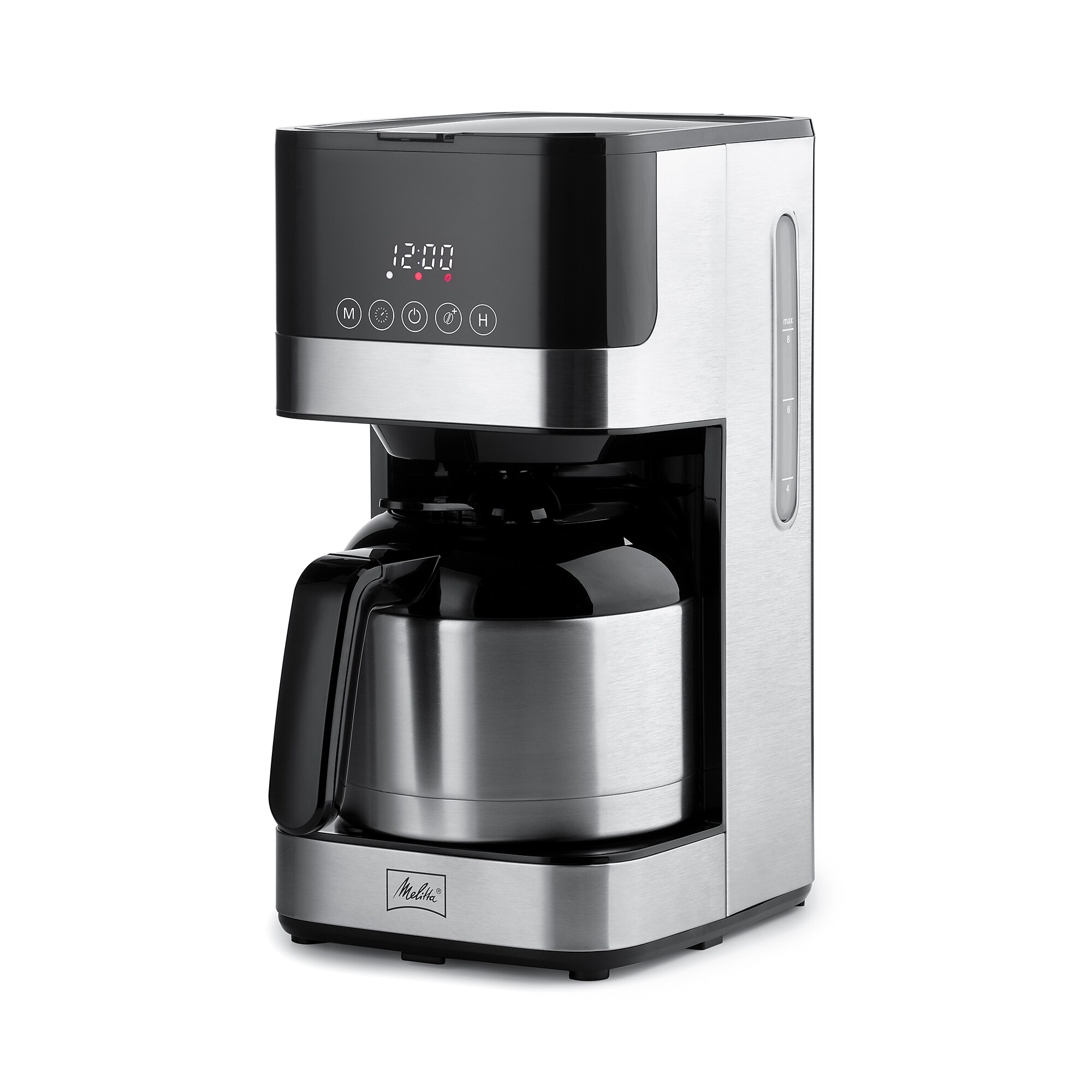 Melitta Aroma Tocco 8-Cups Automatic Drip Coffee Maker, Black/Stainless Steel (MCM010PULBK1) Sansujyuku sansujyuku.com