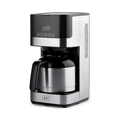 Melitta Aroma Tocco 8-Cups Automatic Drip Coffee Maker, Black/Stainless Steel (MCM010PULBK1) Sansujyuku sansujyuku.com