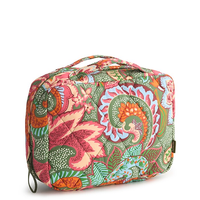 hanging travel toiletry bag vera bradley Watch Details of my on Amazon Live Outlet Exclusive Interior features three mesh zip compartments Wipe Vera Bradley Hanging Travel organizer