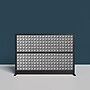 Luxor Studio Modular Wall Room Divider System Acoustic Panel, 48" H x 70" W, Freestanding, Gray, PET (PPWL001)~#|#~5046B7BB-7063-4FF6-8469A398E465E57B_sc7
