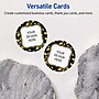 Avery Round Integrated Cards, Matte White, 100/Pack (19479370912)~#|#~5047D11C-9BAA-4565-A22253FCAFD2E9B9_sc7