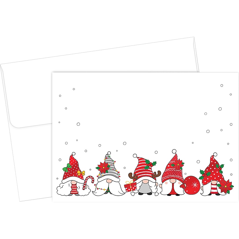 Great Papers Holiday Gnomes Seasonal Stationery Kit, Multicolor, 50/Pack (2023053) image 1