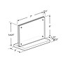 Azar Non-Specified Holder, 7" x 5.625", Horizontal, Table Top, Clear, Acrylic (104775)~#|#~504A3980-1FB1-4BBF-82847EA4594EE4C1_sc7