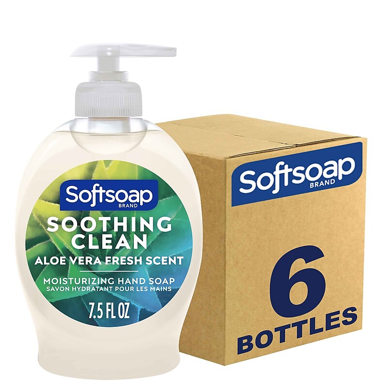Softsoap Liquid Hand Soap, Soothing Clean Scent, 7.5 Fl. Oz., 6/Carton (US04968A/12601) image 1