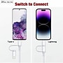 4XEM 2-in-1 USB-C with Lightning Adapter Charging Kit for Apple iPhone/Ipad/iPod, White (4X30W2N1KIT3)~#|#~504E01AB-B250-4447-8A200F97C757C7C0_sc7