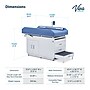 Viva Comfort Grande PU Leather Pediatric Exam Treatment Digital Scale Table, 500 lb. Capacity, Blue (996-09-PSBBLUMK)~#|#~5053D64A-431D-4BBF-B357C5B54C797D43_sc7
