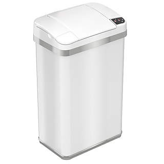 Nine Stars Stainless Steel Sensor Trash Can, 21.1-Gallon, Silver