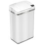 halo Stainless Steel Rectangular Sensor Trash Can with AbsorbX Odor Control System and Fragrance, White, 4 Gal. (SC04SW)~#|#~50540BCE-7A6E-49A1-93A56223B86BD1F1_sc7