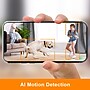 Toucan Seek Wireless Indoor Smart Plug-In Pan and Tilt Security Camera Wi-Fi Night Vision 2-Way Talk Live View, White~#|#~505A38D3-272F-45E9-ACB98C14B2861CBB_sc7