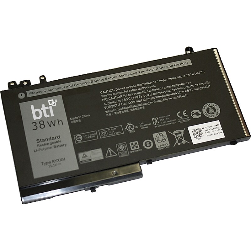 Battery Technology Li-Ion Replacement Battery for Dell Latitude E5250/E5240/ E5550/11, 3420mAh (RYXXH-BTI) image 1
