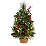 Nearly Natural Mixed Pine Artificial Christmas Tree, 18" (T1696)~#|#~505C5F09-A210-4E55-9A0B5E09E2420C28_sc7