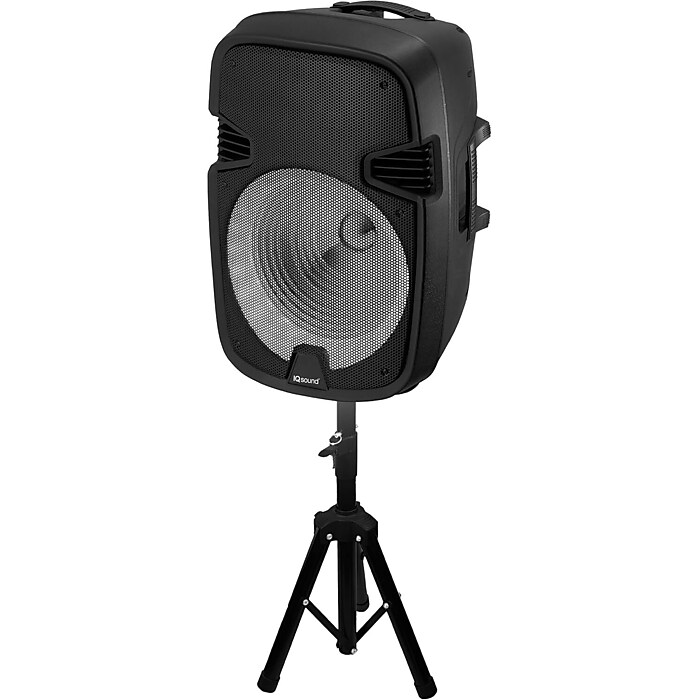 IQ Sound 15” Portable Bluetooth Speaker with TWS, Black, (IQ
