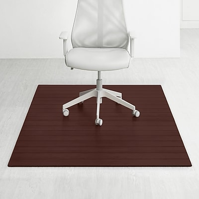 Anji Mountain Deluxe Bamboo Carpet & Hard Floor Chair Mat, 48″ x 72″, Dark Cherry (AMB24015W) Sansujyuku sansujyuku.com