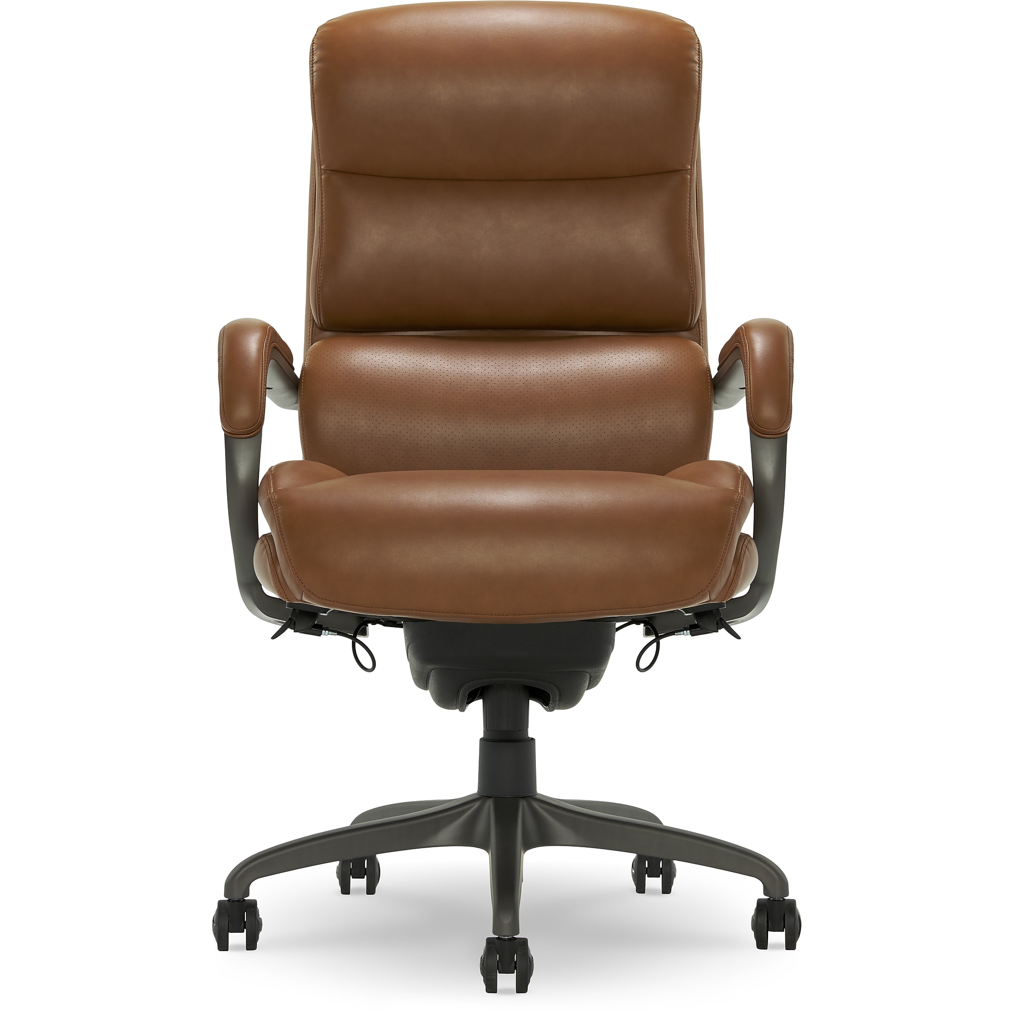 La-Z-Boy Aberdeen Ergonomic Bonded Leather Swivel Computer and Desk Chair, Camel (51545-CAM) Sansujyuku sansujyuku.com