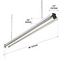Newhouse Lighting 4 ft. Linkable LED Shop Light, 55 Watt/5K Lumens, Gray (NH-SHOP-M4FT)~#|#~5069272F-8FA8-4C79-B361CA65880A236E_sc7