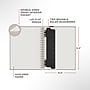 Staples Pro120 Elite™ Flexible Cover Notebook, 6.5" x 9.5", Narrow Ruled, 90 Sheets, Black (ST63369)~#|#~506D1FB9-34D5-4EE5-B363D96CF79277EF_sc7