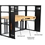 VersaDesk WorkNest 72"W Electric Adjustable Floating Surface Standing Desk, Black (FSSD7224-BB )~#|#~506D33BB-9268-44D5-884AB93F5978D901_sc7