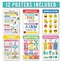 Hadley Designs 11" x 17" Colorful Parts of Speech Language Arts and Grammar Laminated Posters, 12/Set (HDDX004A2JPBZ)~#|#~5074082B-043F-4AE6-B305F644B79C59DF_sc7