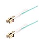 StarTech 3m (9.8ft) LC to LC (UPC) Duplex OM4 Multimode Fiber Optic Cable with Push-Pull Tabs, 50/125, Aqua (450FBLCLC3PP)~#|#~5075EF29-A1AA-4960-91E9BEA2ACCE9D8A_sc7