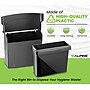 Alpine Industries Plastic Sanitary Napkin Disposal Receptacle, 10"x 5", Black (451-BLA-MK)~#|#~50772DF9-E184-4874-8C0E689B47DDE815_sc7