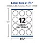 Avery Laser/Inkjet Starburst Multipurpose Labels, 2.25"  Dia, Matte White, 600/Box (94608)~#|#~507ACAB7-3BBB-435B-AF7674148F77D7F3_sc7
