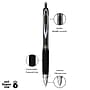 uni-ball Signo 207 Retractable Gel Pen, Fine Point, 0.5mm, Black Ink, 5/Pack (1960240)~#|#~507DB352-78EE-44EE-8522E201CBF2E2DD_sc7