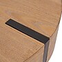 Storied Home Astoria Wooden Round End Table, Natural/Black (EC1426)~#|#~507F5F31-A470-436A-862E062FC95239F0_sc7