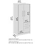 Bush Business Furniture Vista Wardrobe Cabinet with Drawers, Black Walnut (VSS130BWK)~#|#~507F814C-FF06-495F-88E7FFA47B4B01B3_sc7
